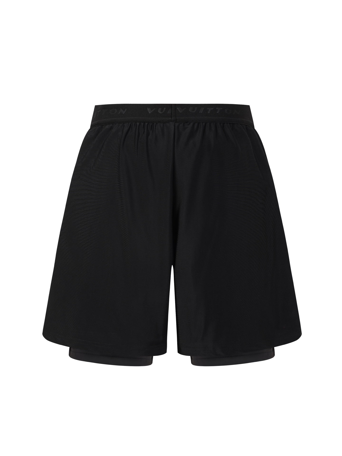 Reflective Logo Double-Layer Running Shorts