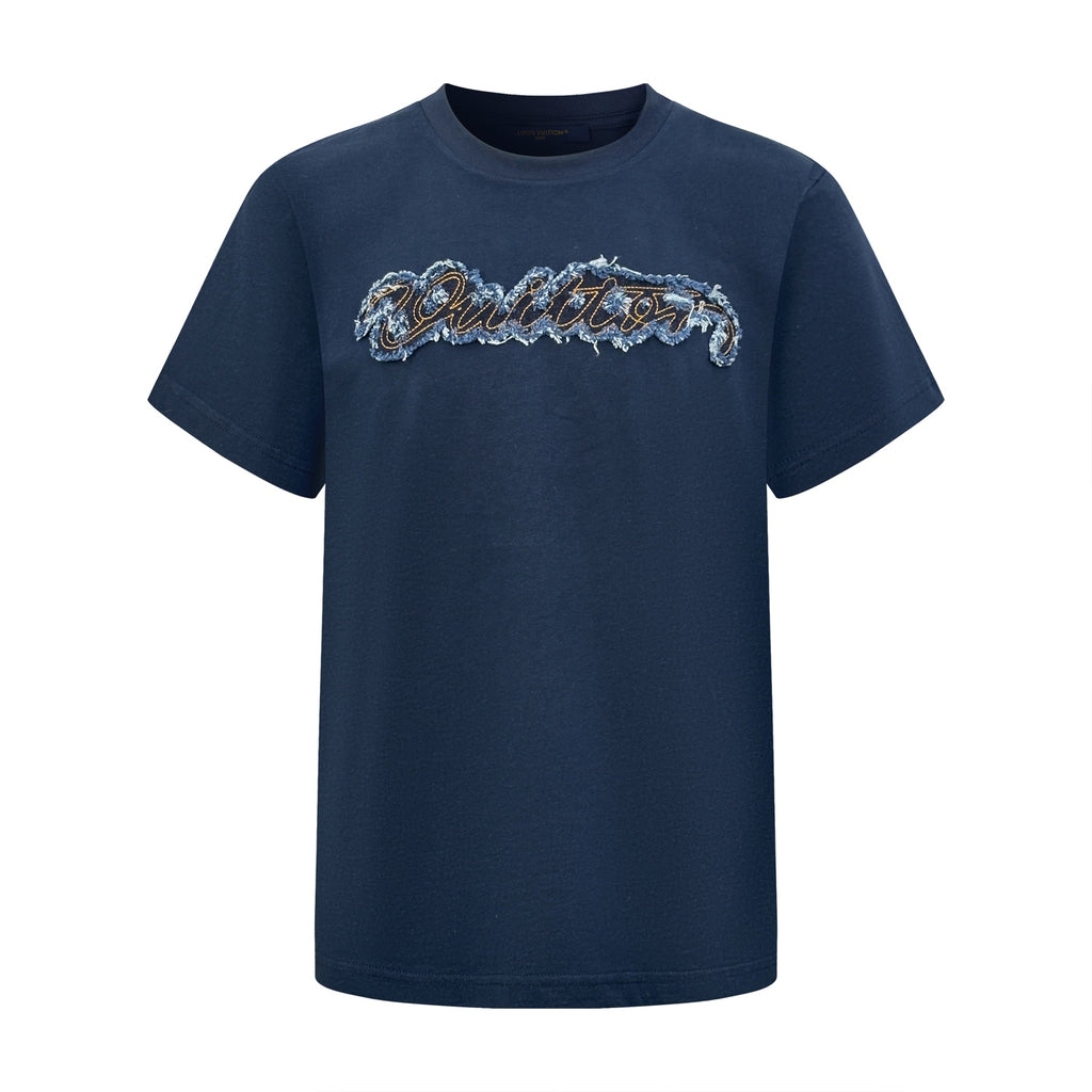 Logo Denim Short Sleeve Tee