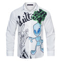 1854 Alien Print Long Sleeve Shirt