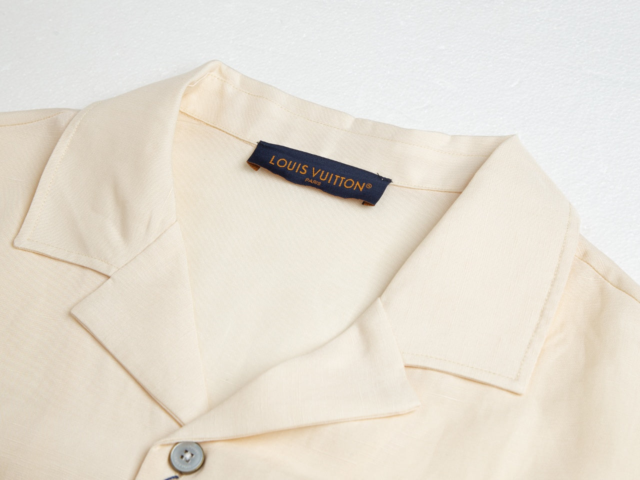 Silk-Linen Blend Cutwork Embroidered Short Sleeve Shirt