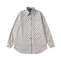 Jacquard Allover Print Denim Shirt