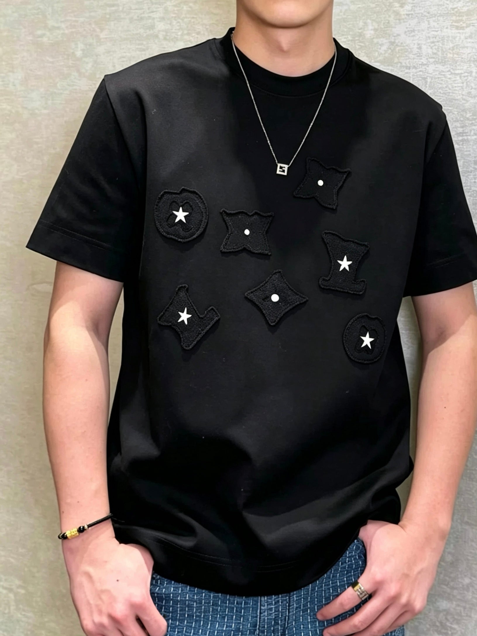 Logo Appliqué Embroidered Short Sleeve Tee