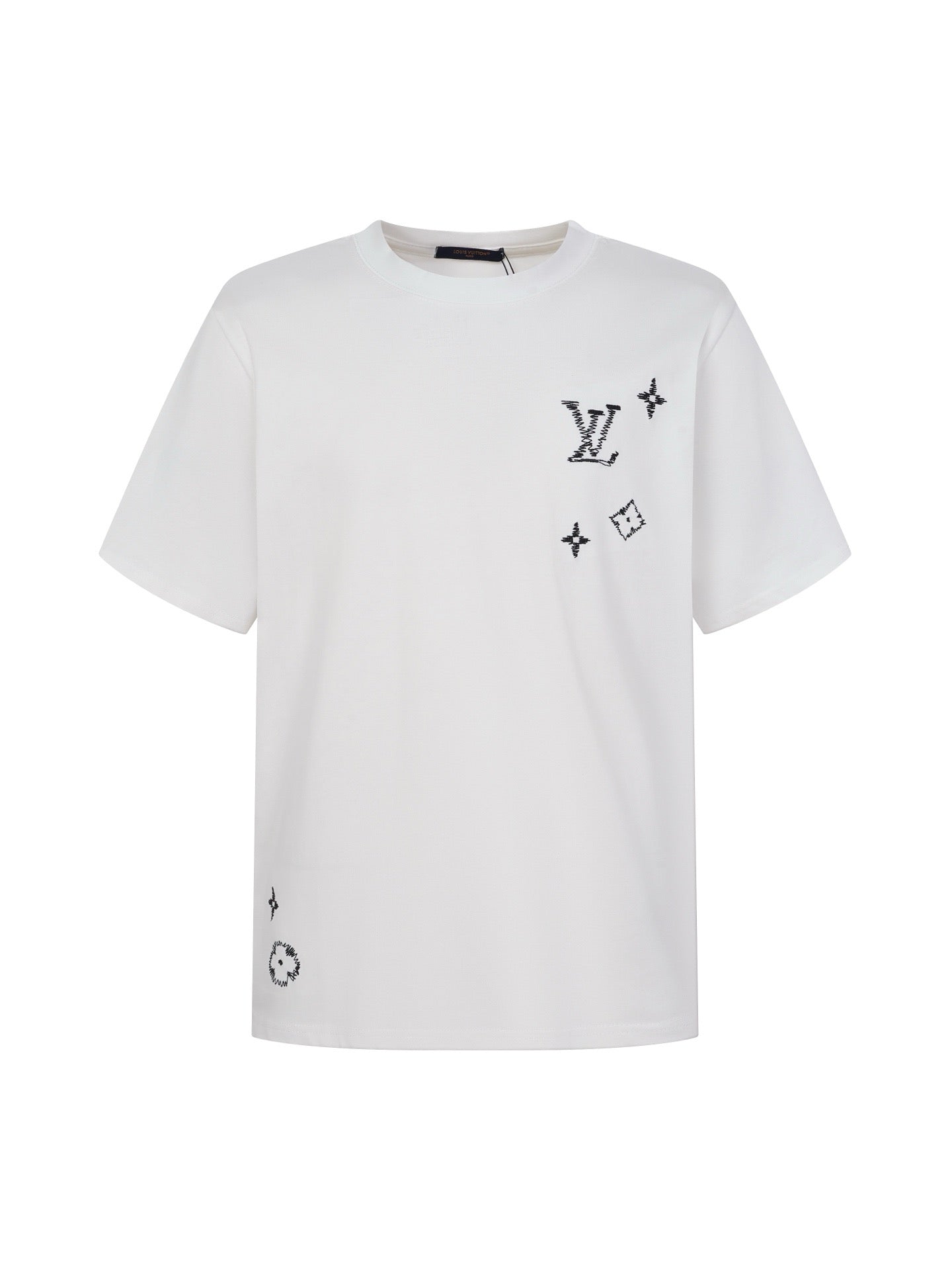 Logo Appliqué Embroidered Short Sleeve Tee