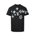 Double monogram print short-sleeved shirt
