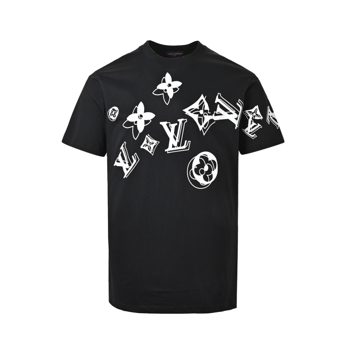 Double monogram print short-sleeved shirt