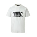 Carbon fiber logo print short-sleeved shirt