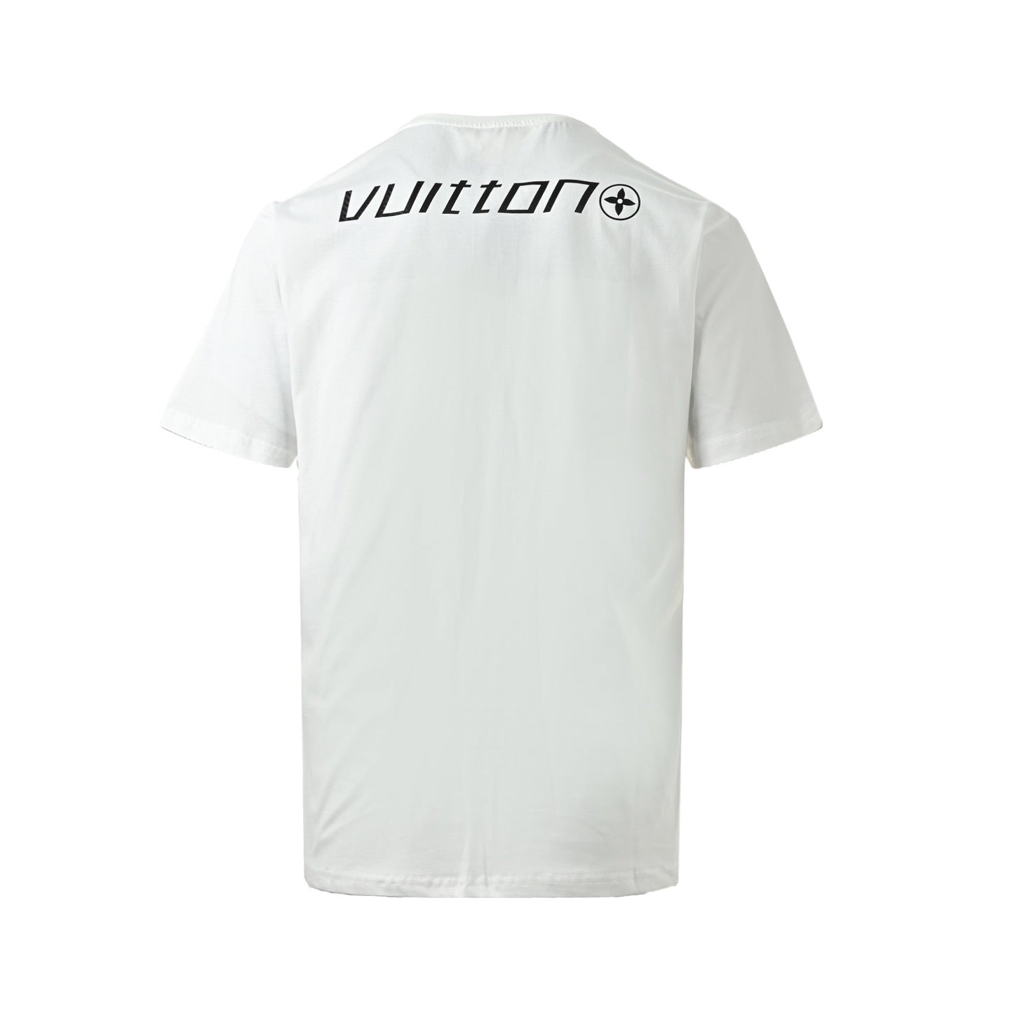Carbon fiber logo print short-sleeved shirt