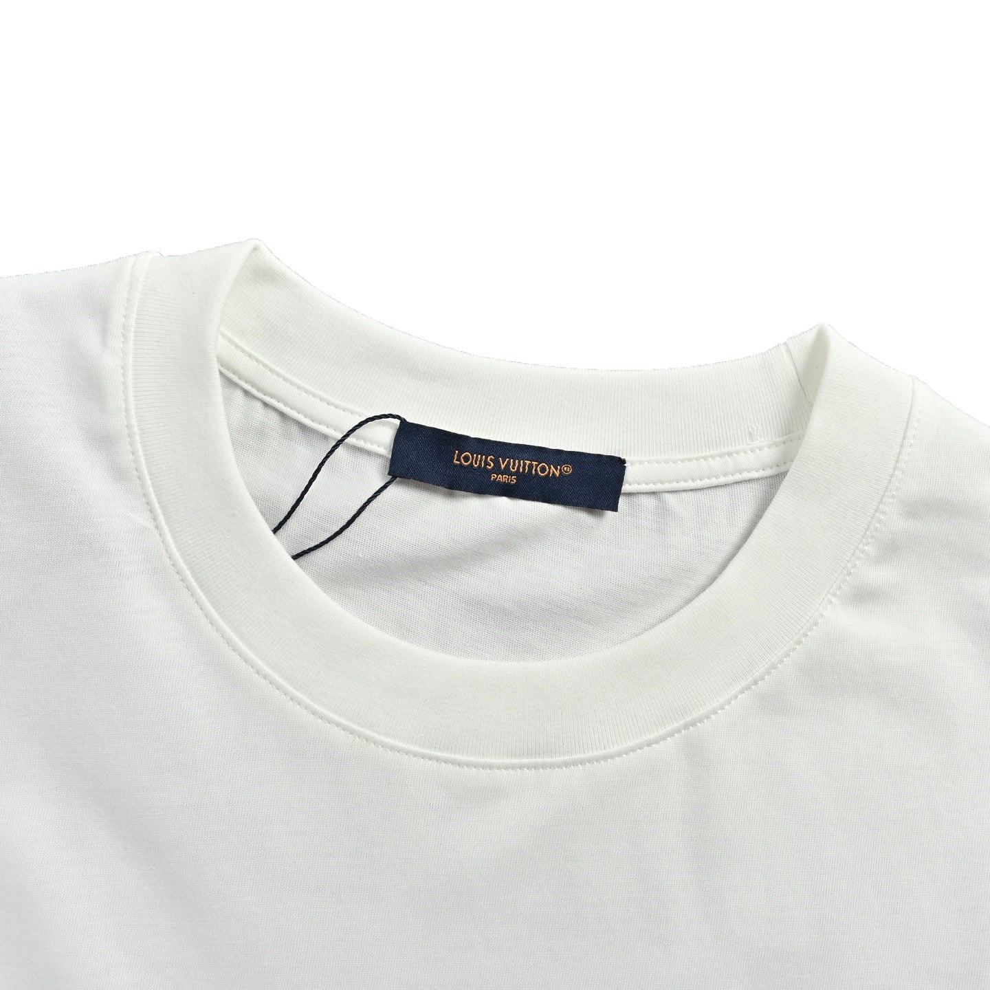Carbon fiber logo print short-sleeved shirt