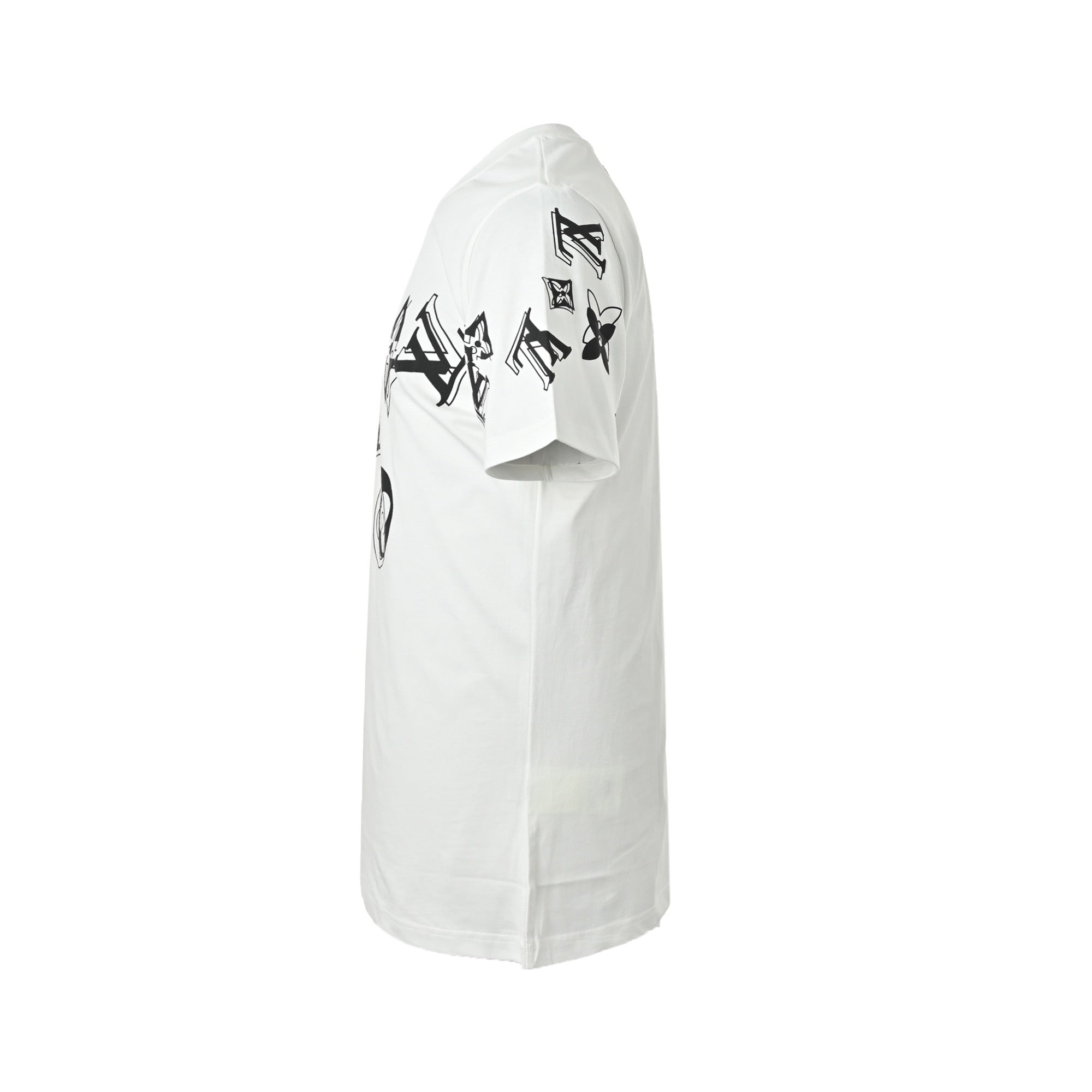 Double monogram print short-sleeved shirt