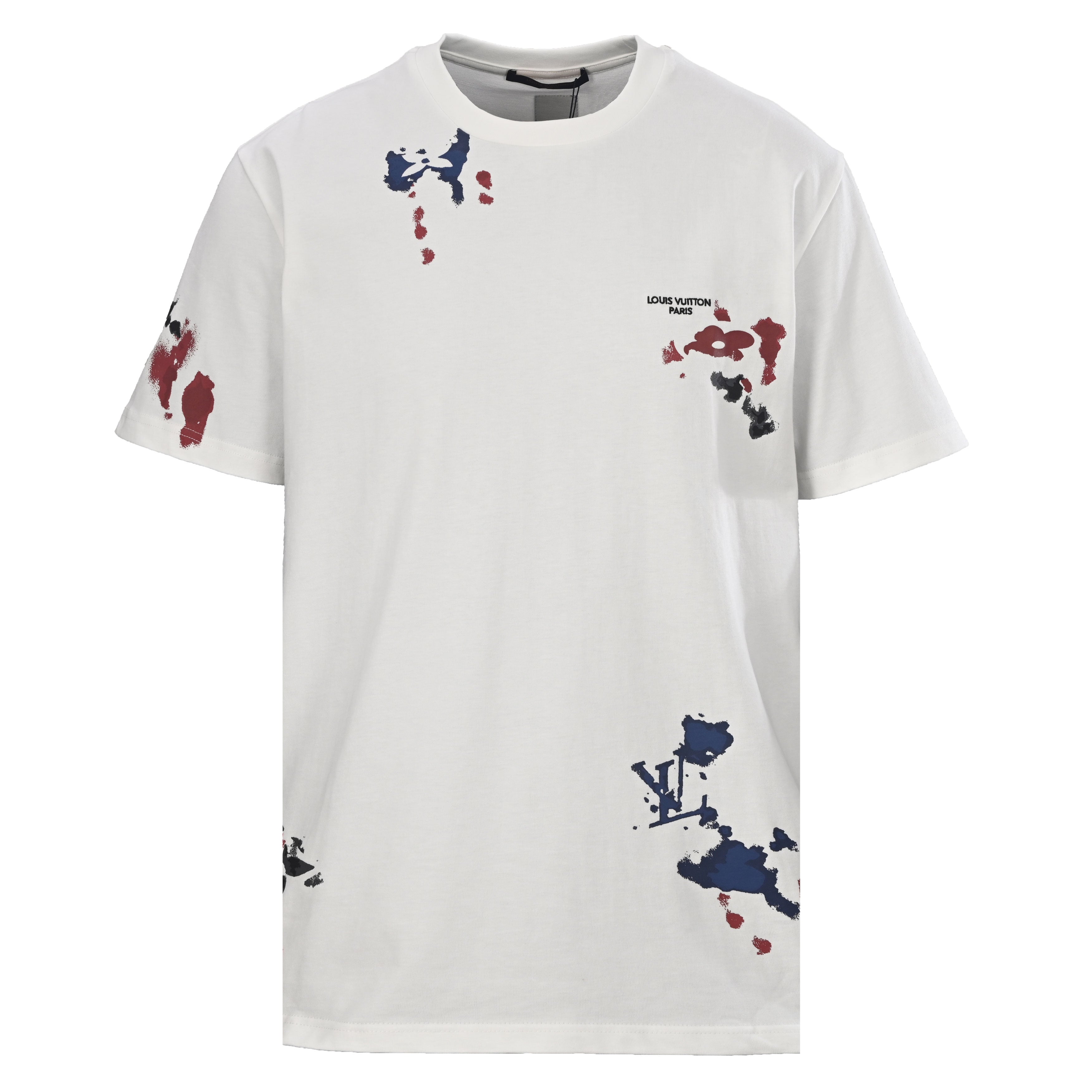 Ink Wash Monogram Print Short Sleeve Tee