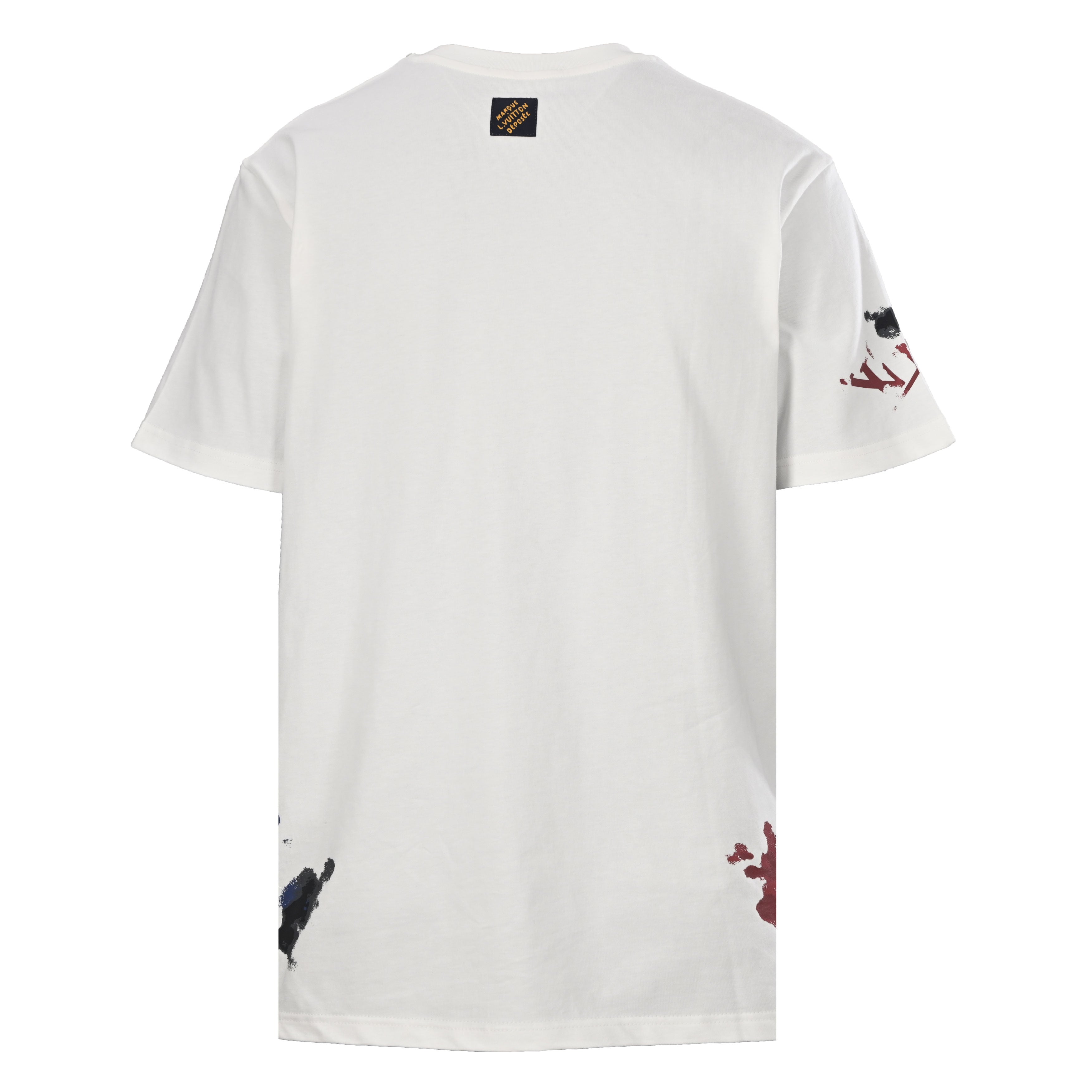 Ink Wash Monogram Print Short Sleeve Tee