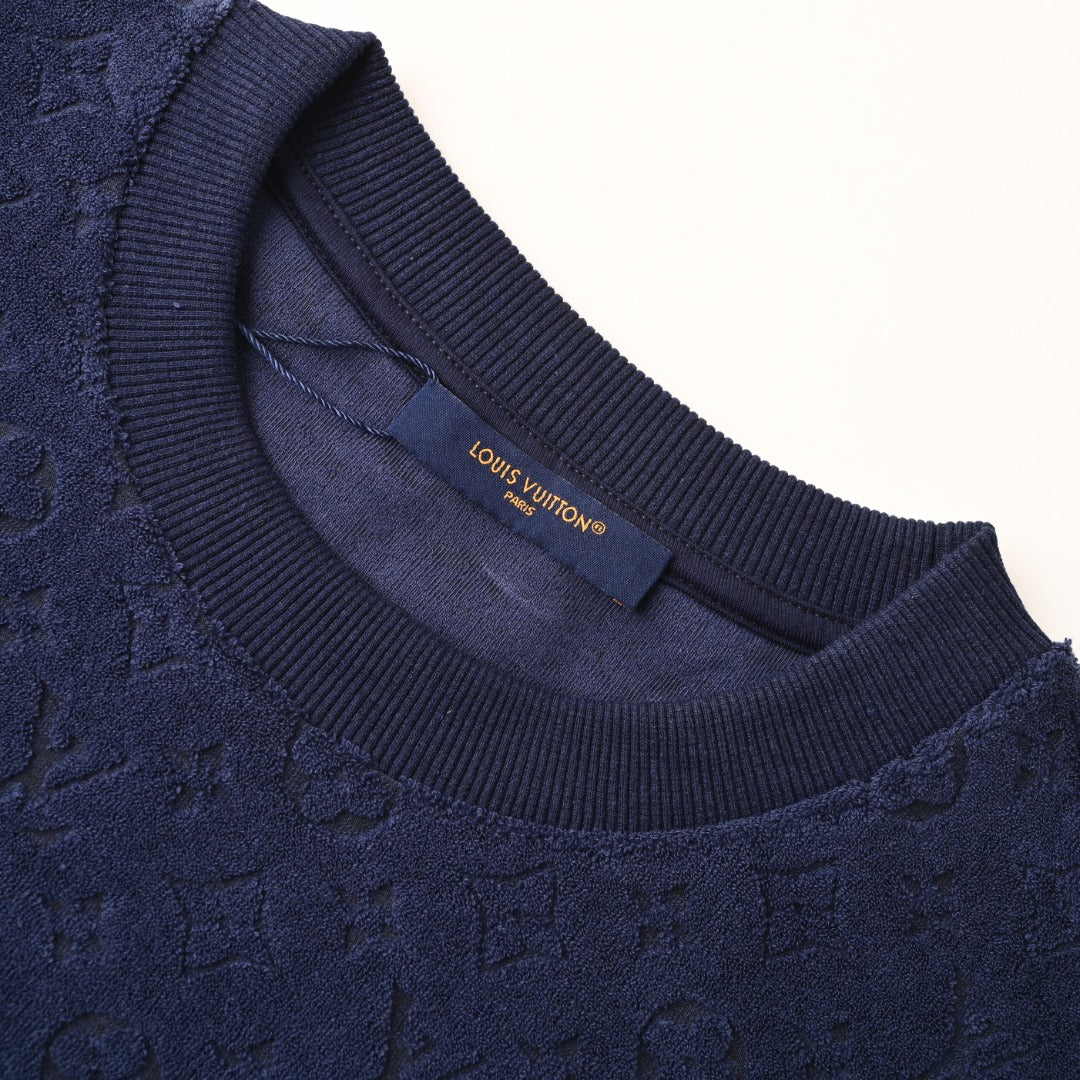 Velvet Textured Terry Short Sleeve Tee