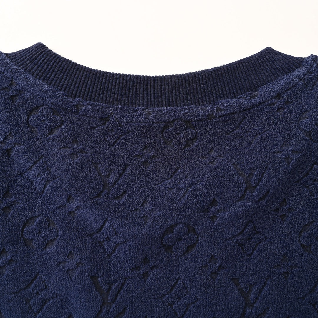 Velvet Textured Terry Short Sleeve Tee