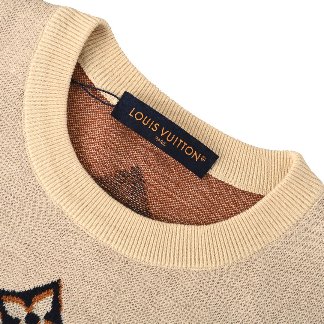 Monogram Jacquard Knit Short Sleeve Tee