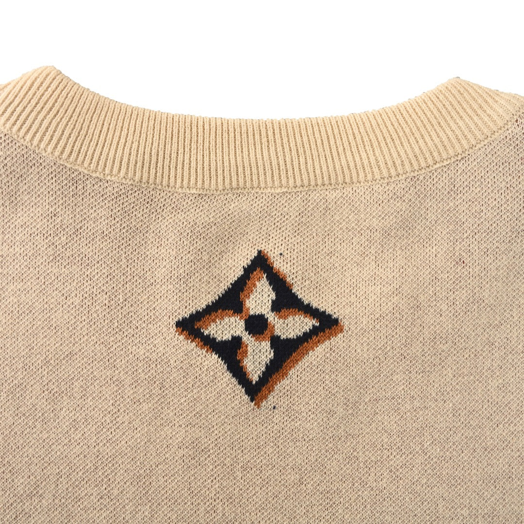 Monogram Jacquard Knit Short Sleeve Tee