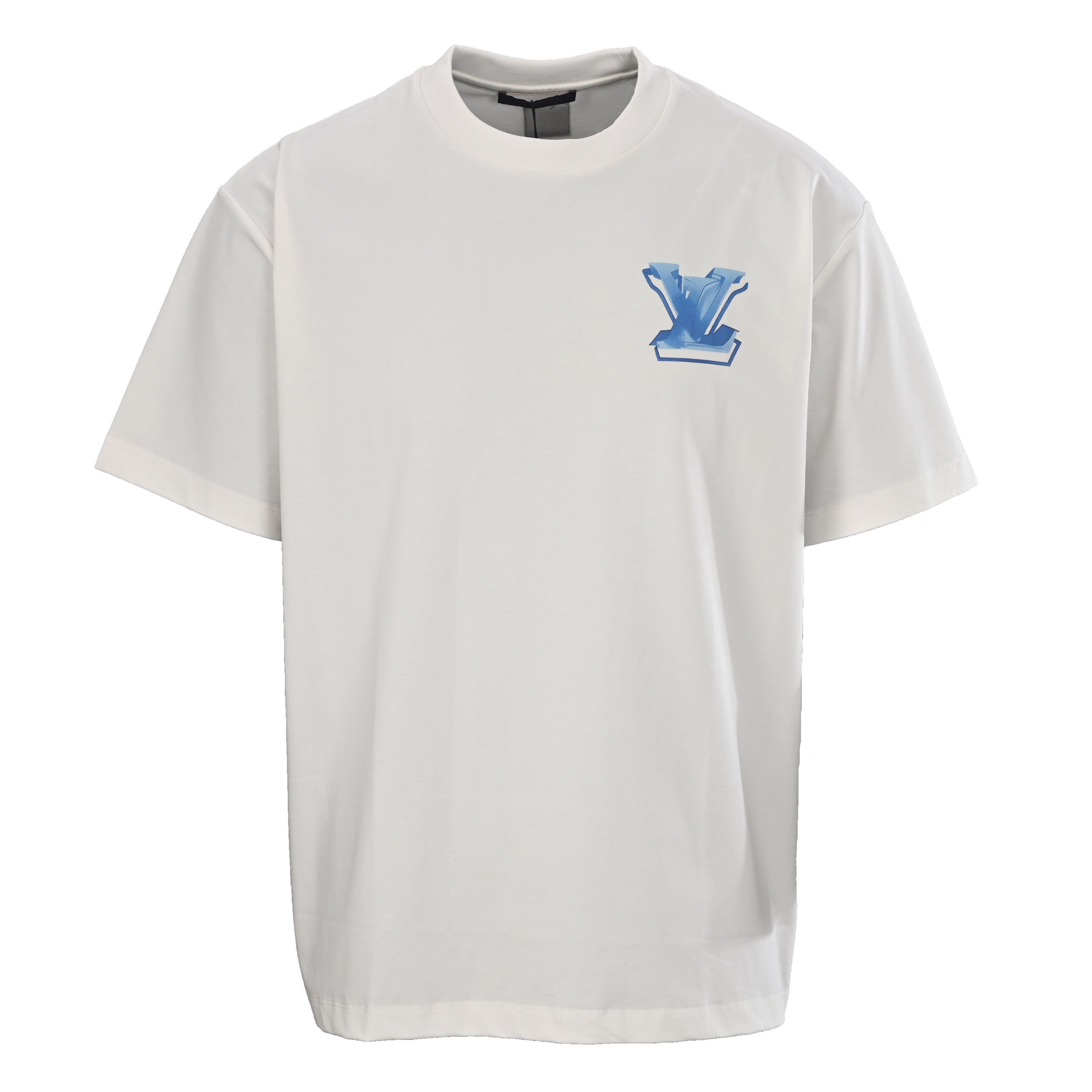 Ice Blue Crystal 3D Graphic Short Sleeve Tee