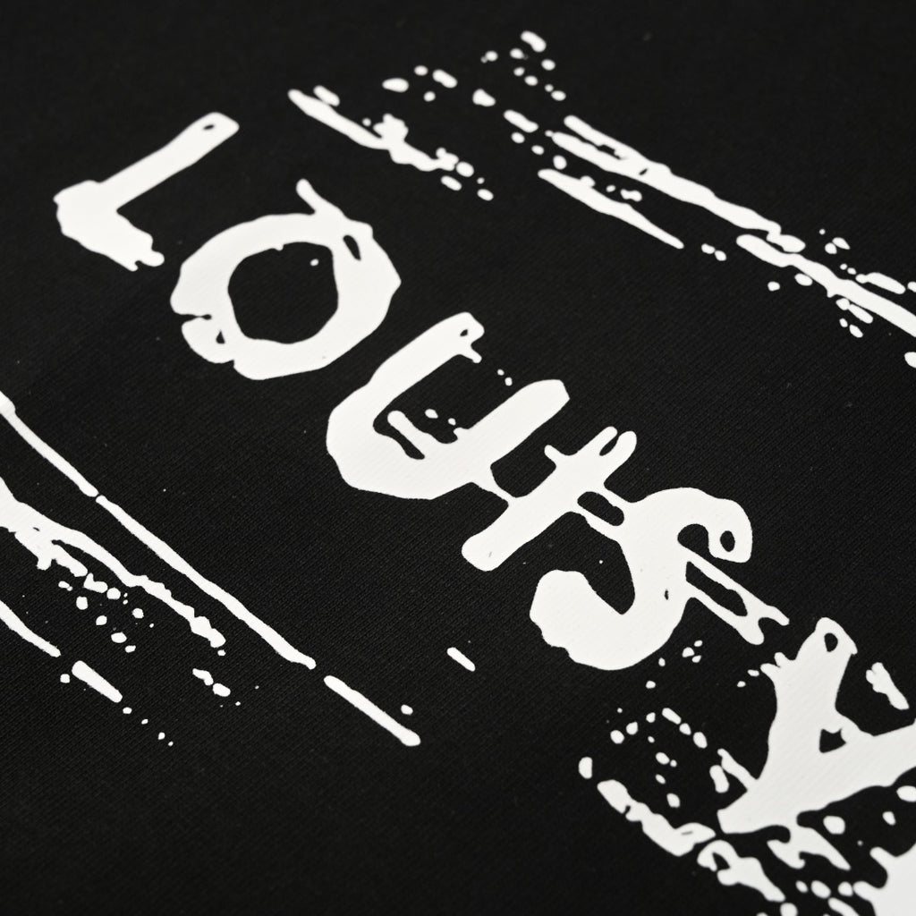 Mottled Logo Print Crew Neck Short Sleeve T-Shirt
