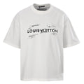 Mottled Logo Print Crew Neck Short Sleeve T-Shirt