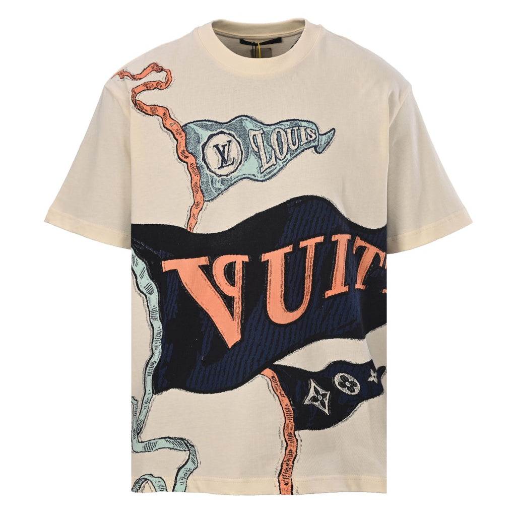 Flag Print Short-Sleeve T-Shirt