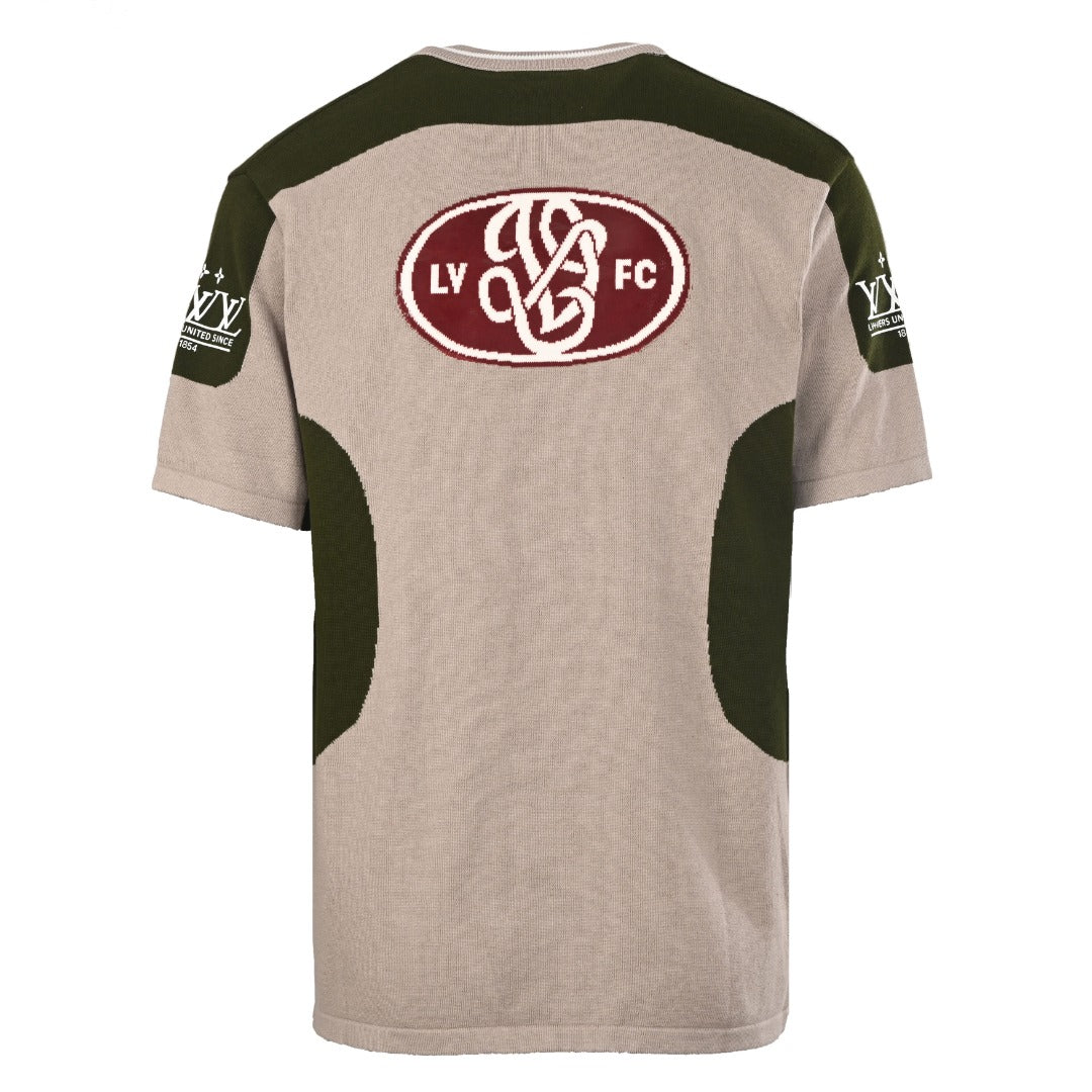 Sports jersey show style knit short-sleeved T-shirt