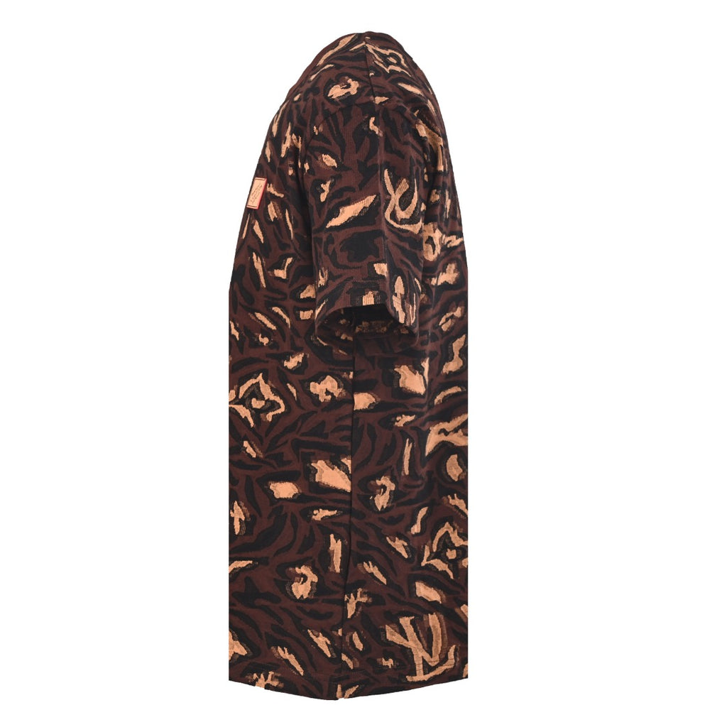 Distorted monogram jacquard short-sleeved T-shirt