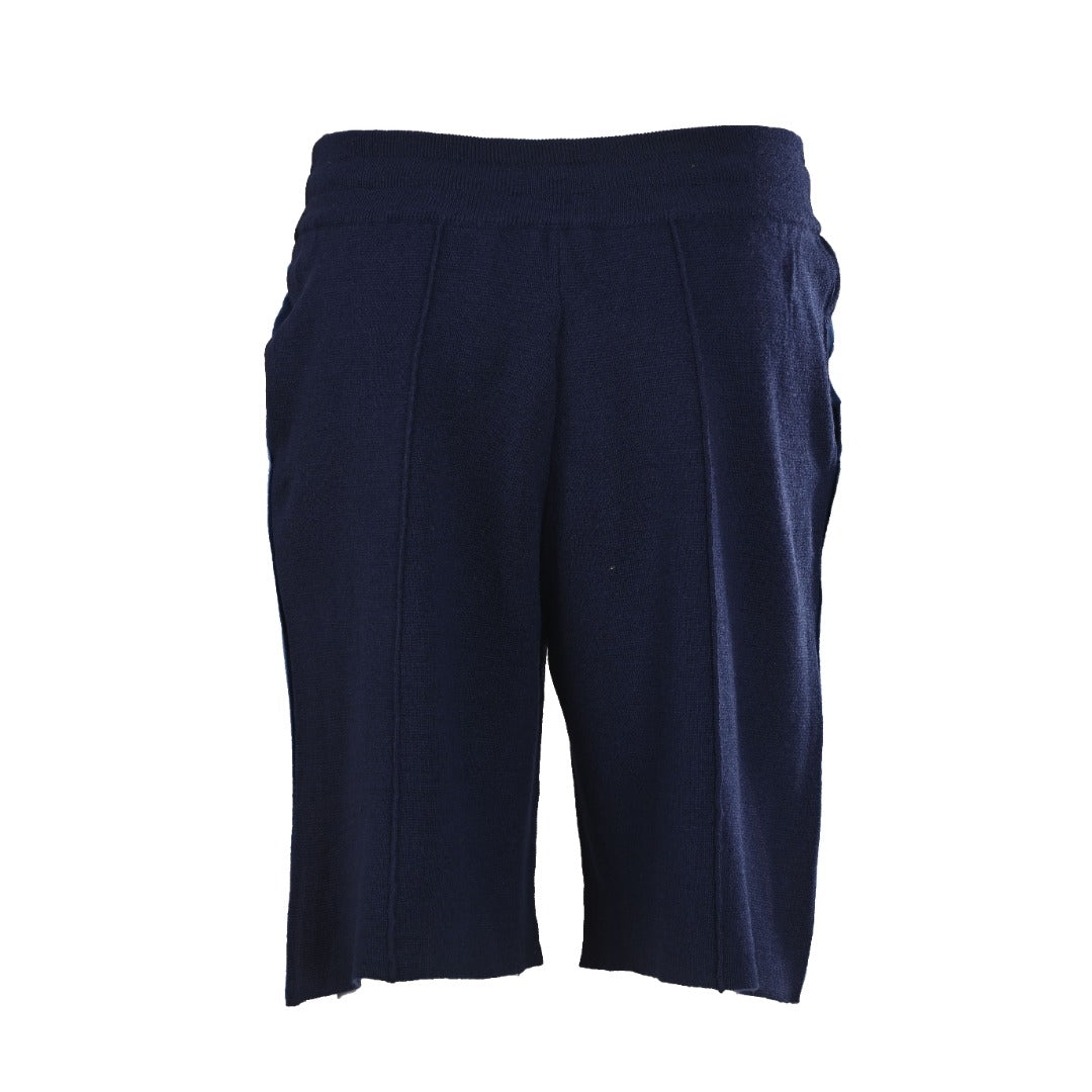 Monogram Jacquard Side-Stripe Knit Shorts