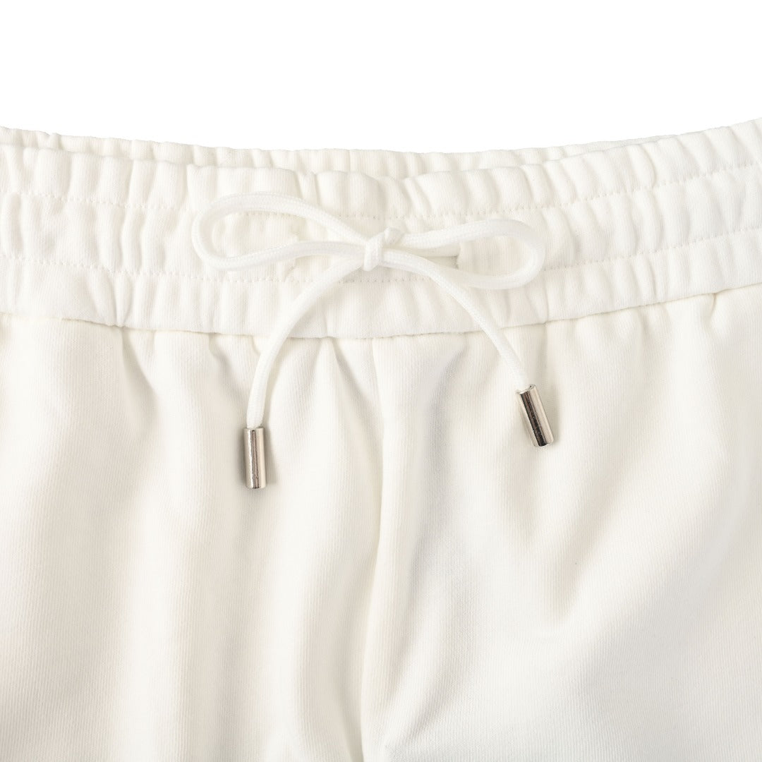 Monogram Embroidered Fleece Shorts