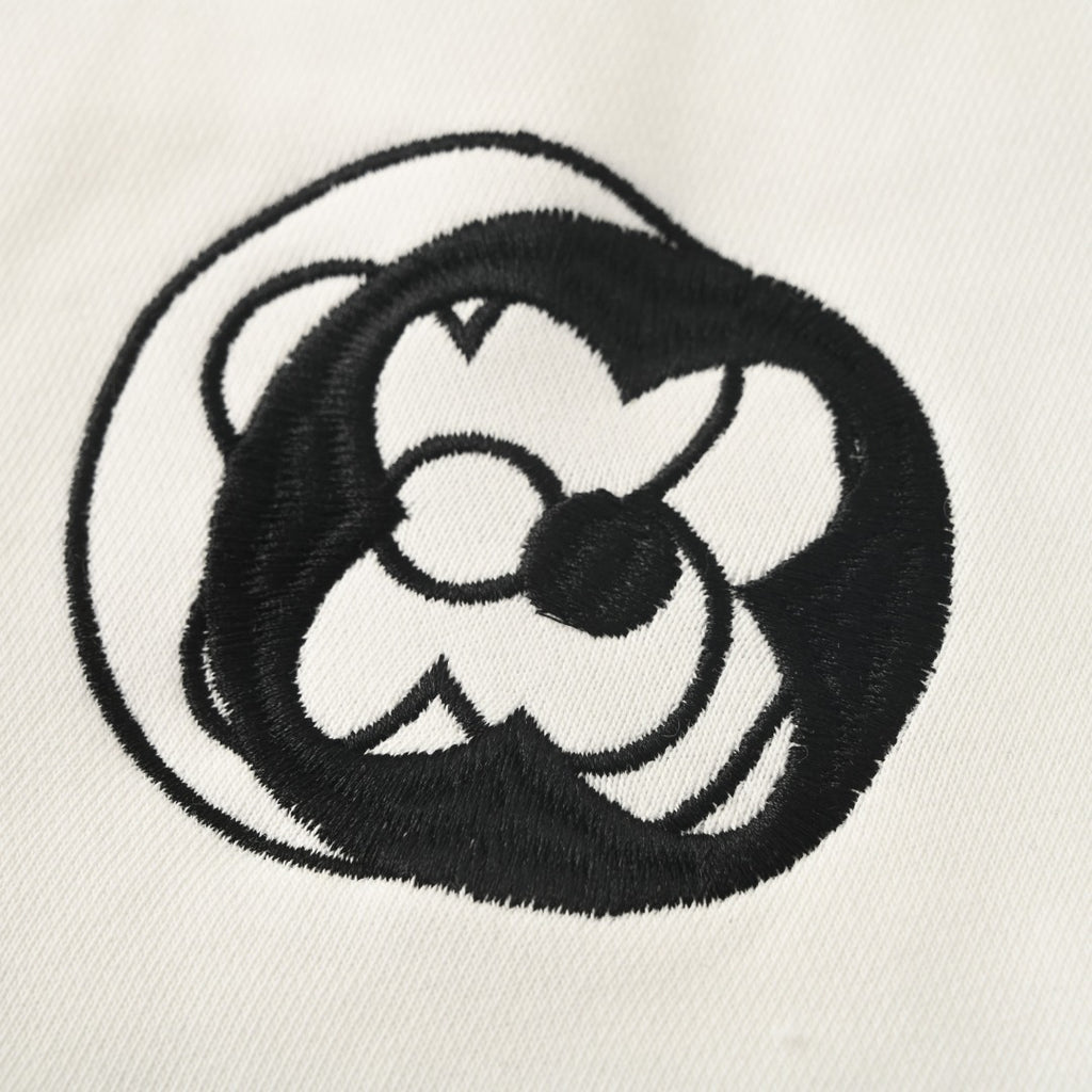 Monogram Embroidered Fleece Shorts
