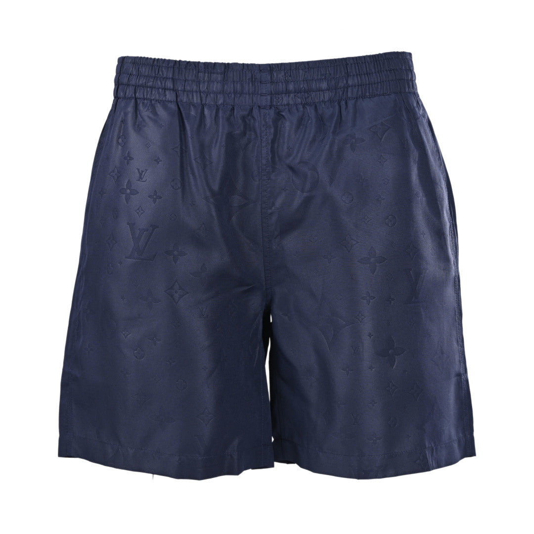 Tonal Allover Print Nylon Swim Shorts