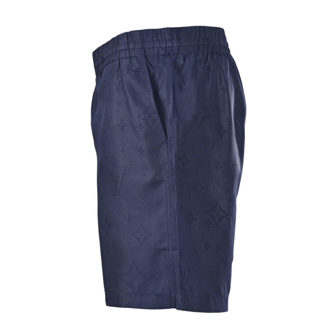 Tonal Allover Print Nylon Swim Shorts
