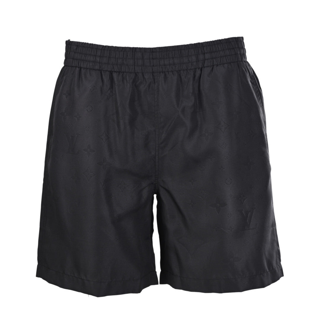 Tonal Allover Print Nylon Swim Shorts