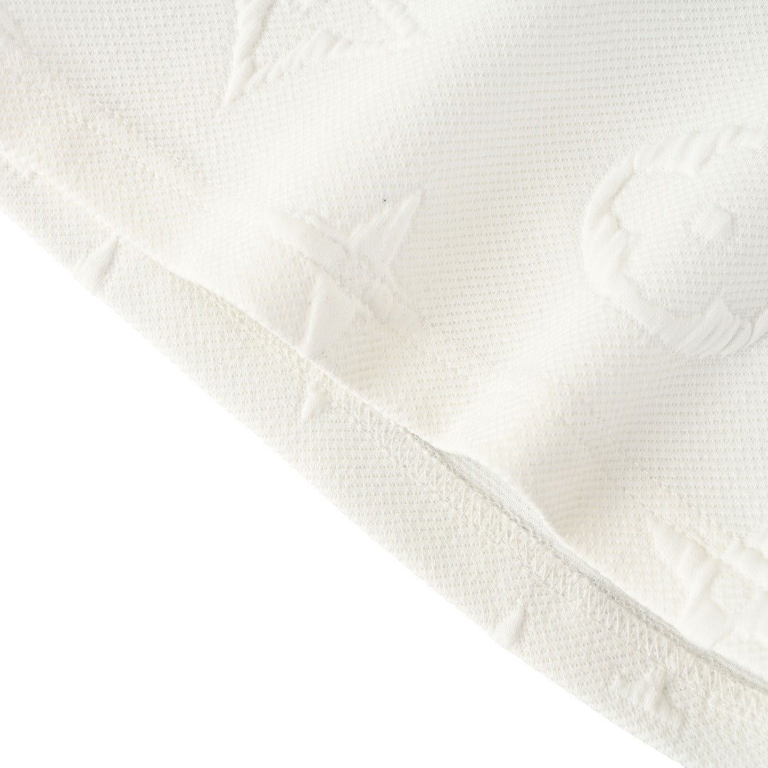Tonal Monogram Embossed Fleece Shorts