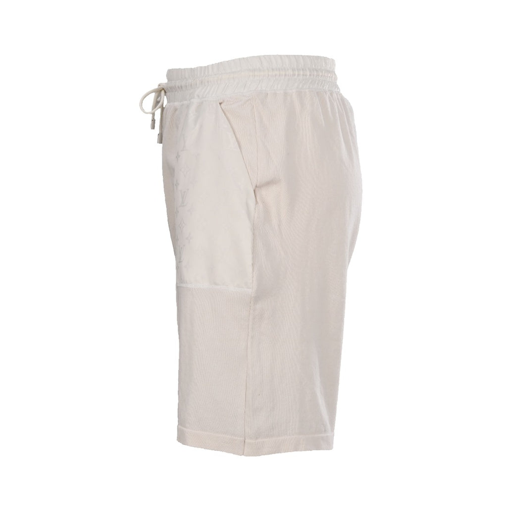 Jacquard Knit Nylon-Trim Drawstring Shorts
