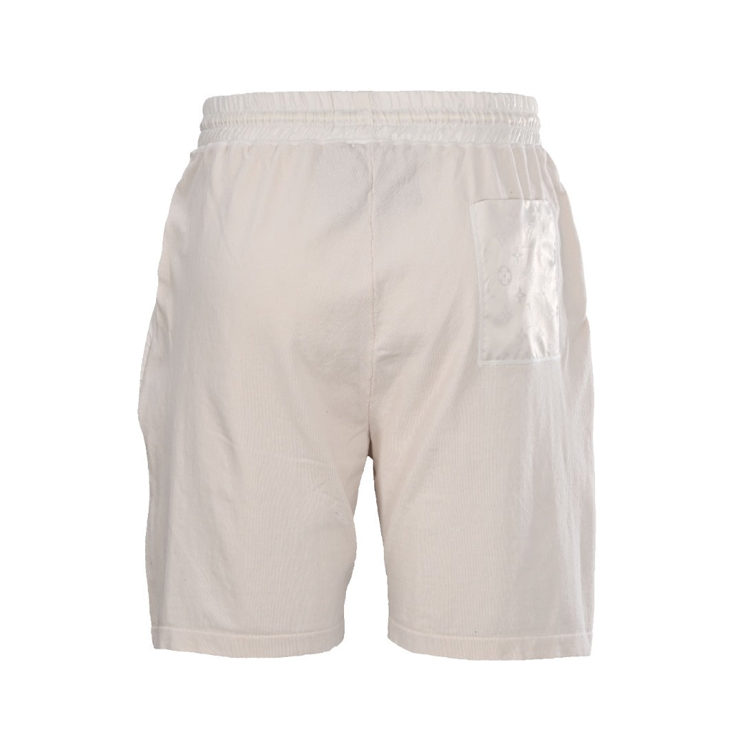 Jacquard Knit Nylon-Trim Drawstring Shorts