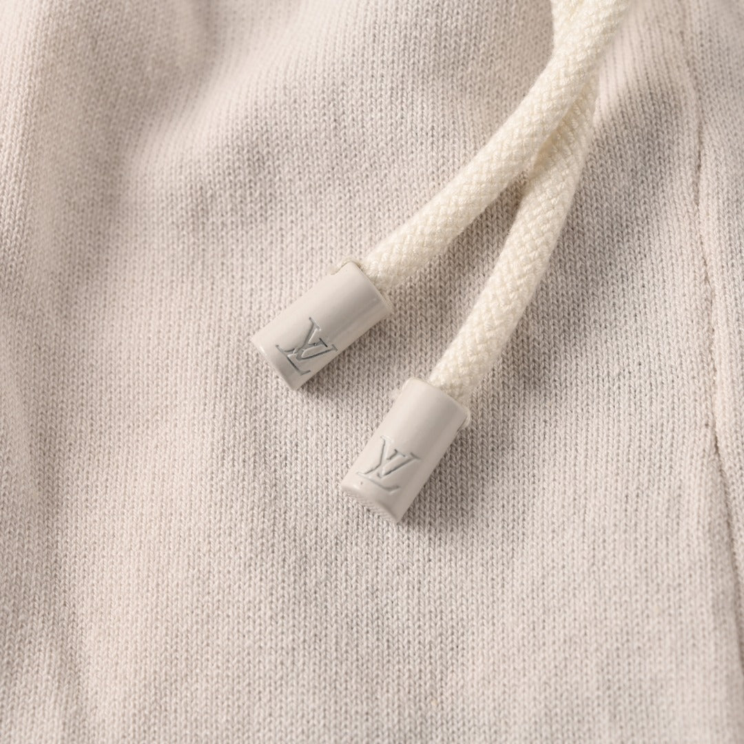 Jacquard Knit Nylon-Trim Drawstring Shorts