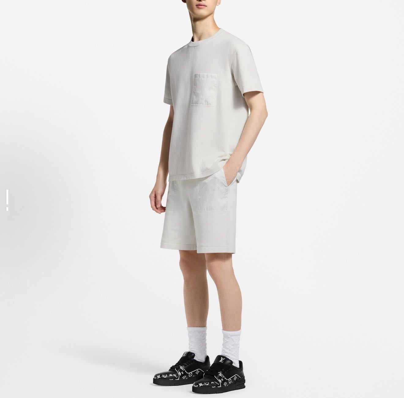 Jacquard Knit Nylon-Trim Drawstring Shorts