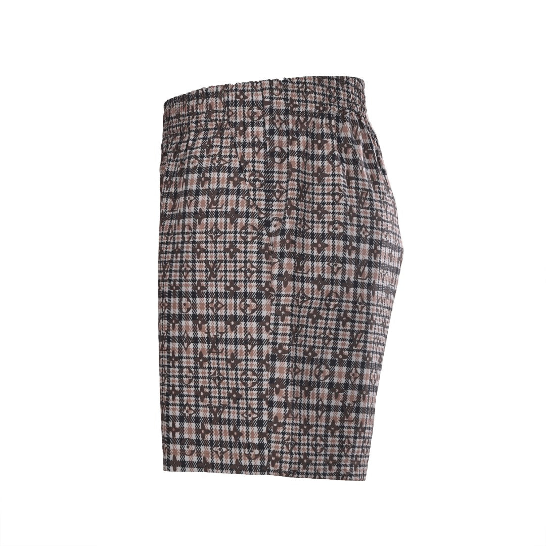 Monogram Plaid Shorts