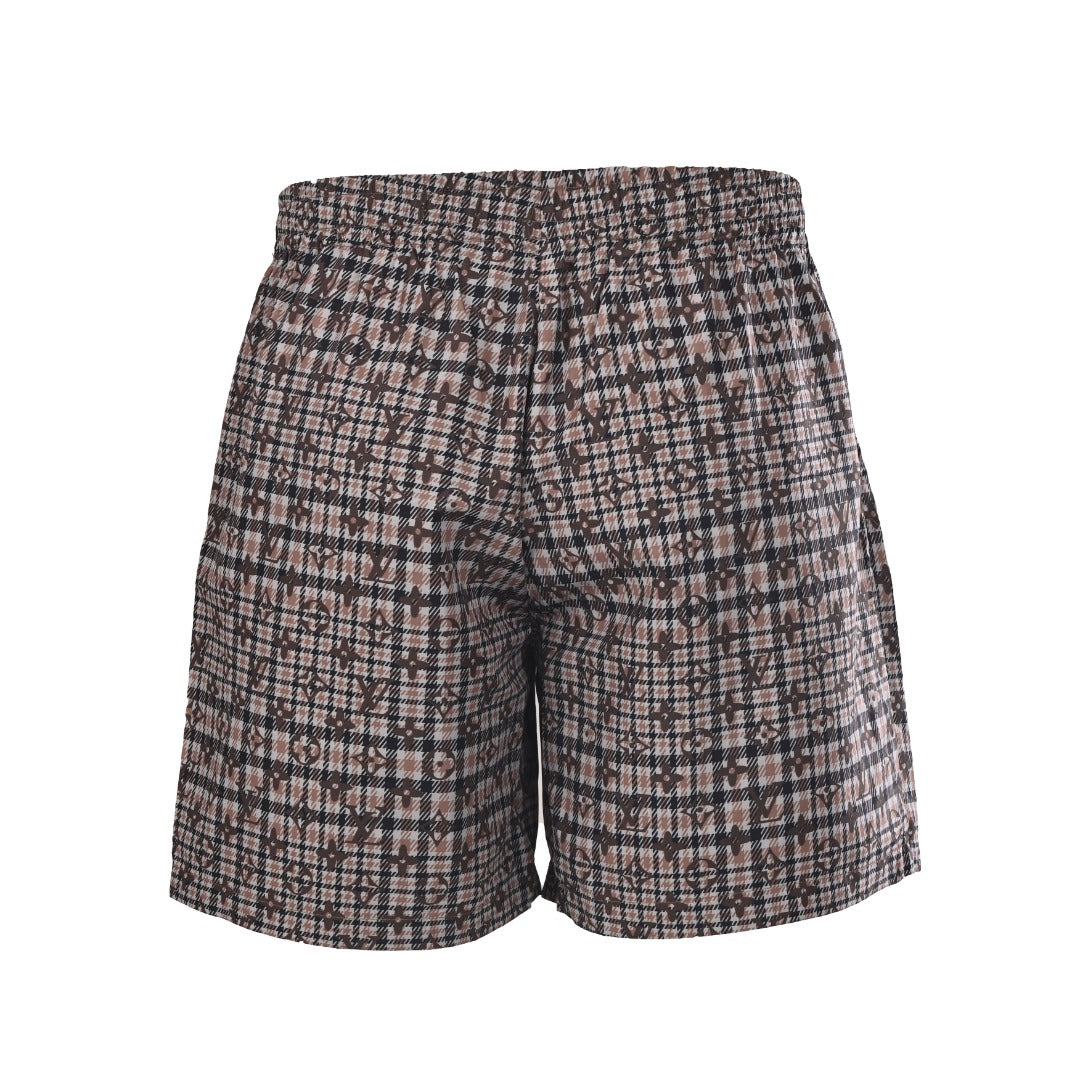 Monogram Plaid Shorts