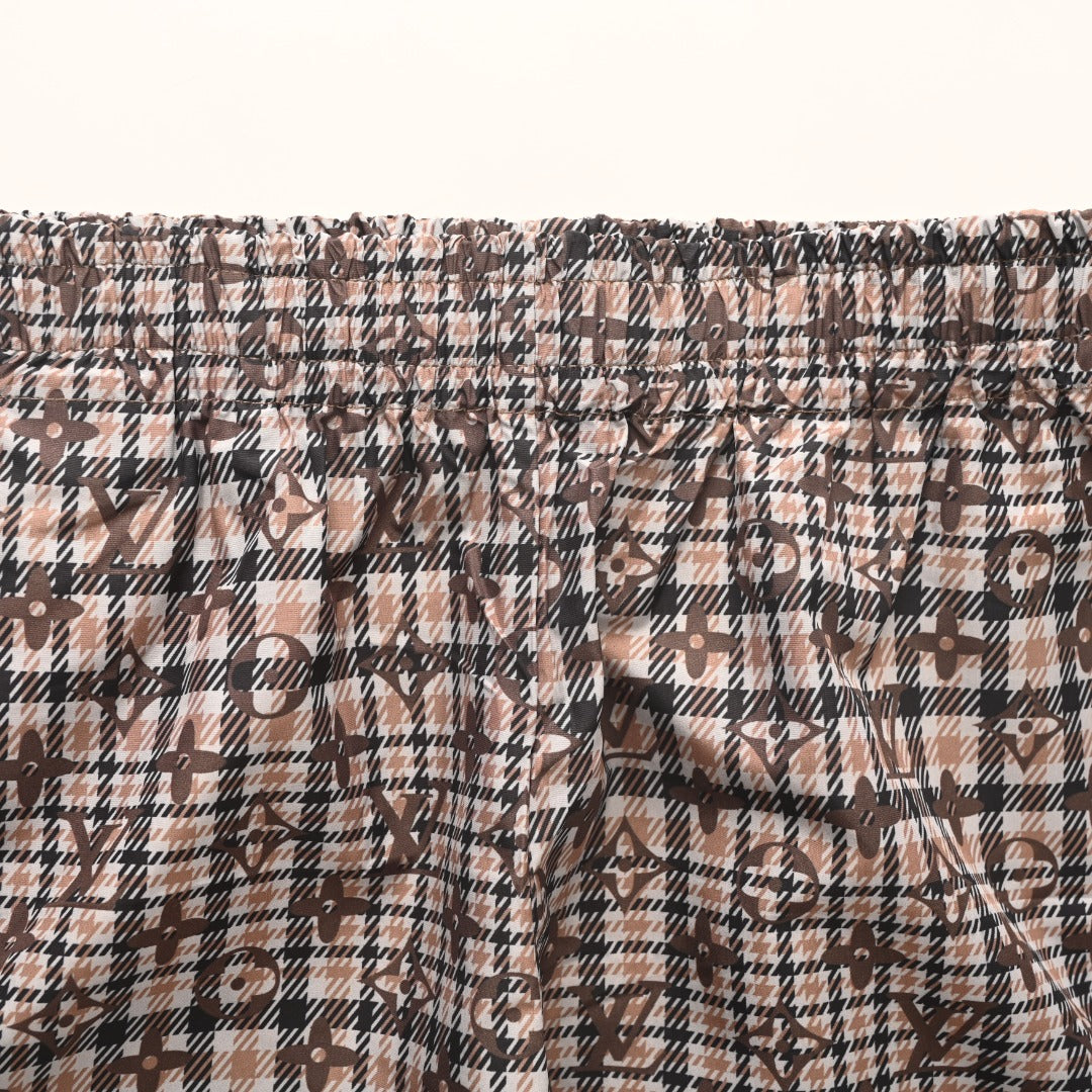 Monogram Plaid Shorts