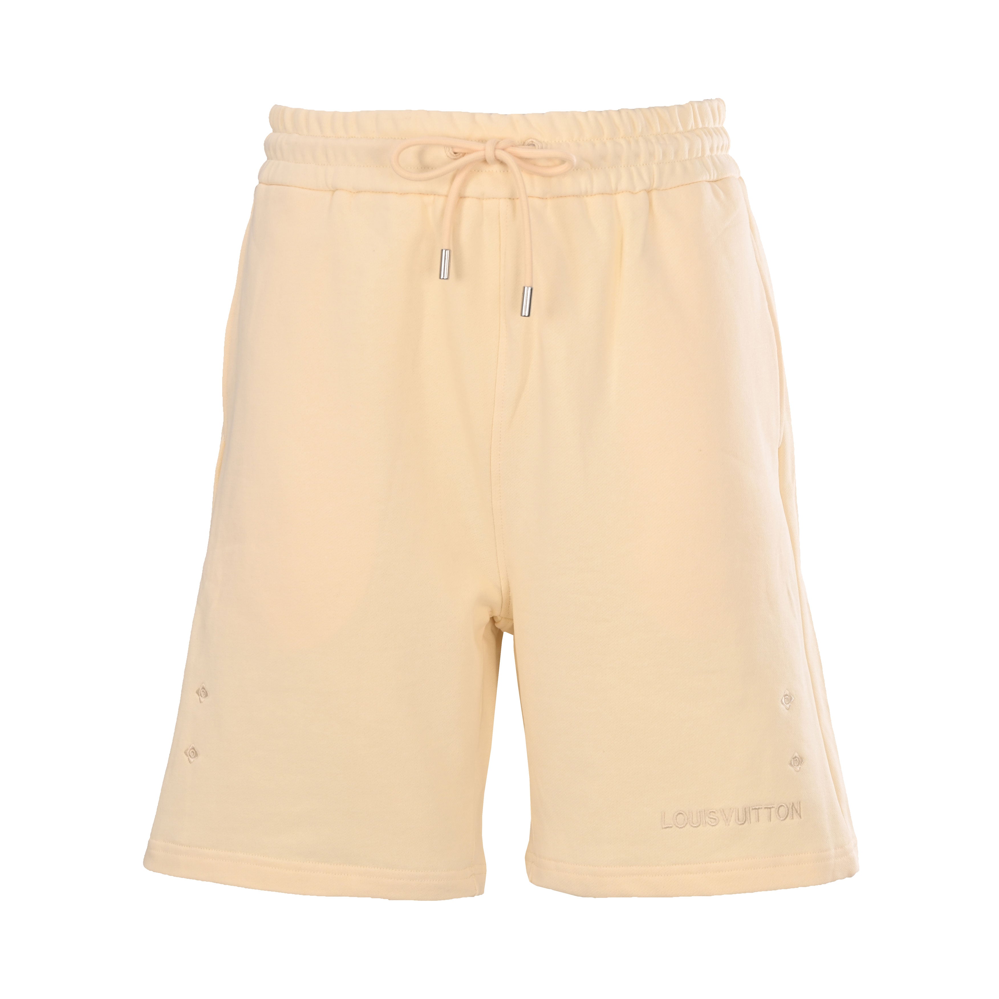 Diamond Hem Embroidered Logo Shorts