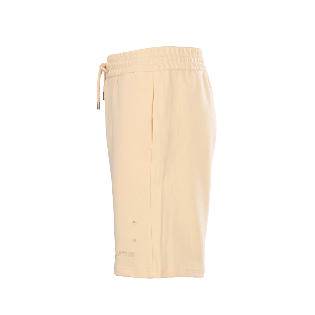 Diamond Hem Embroidered Logo Shorts