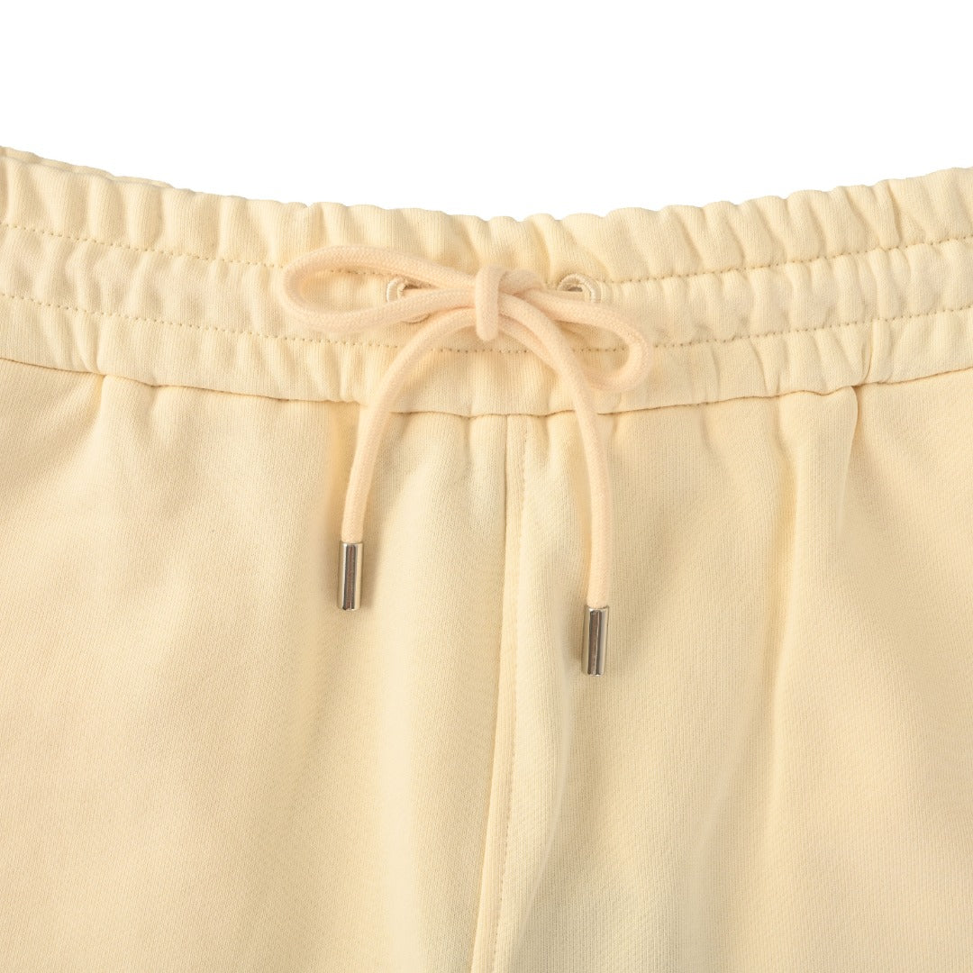 Diamond Hem Embroidered Logo Shorts