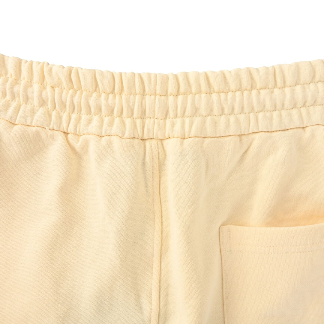 Diamond Hem Embroidered Logo Shorts