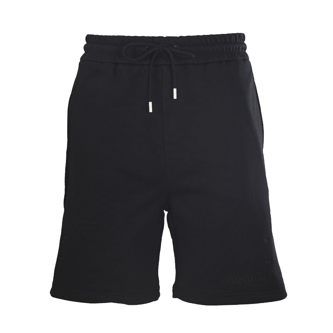 Diamond Hem Embroidered Logo Shorts