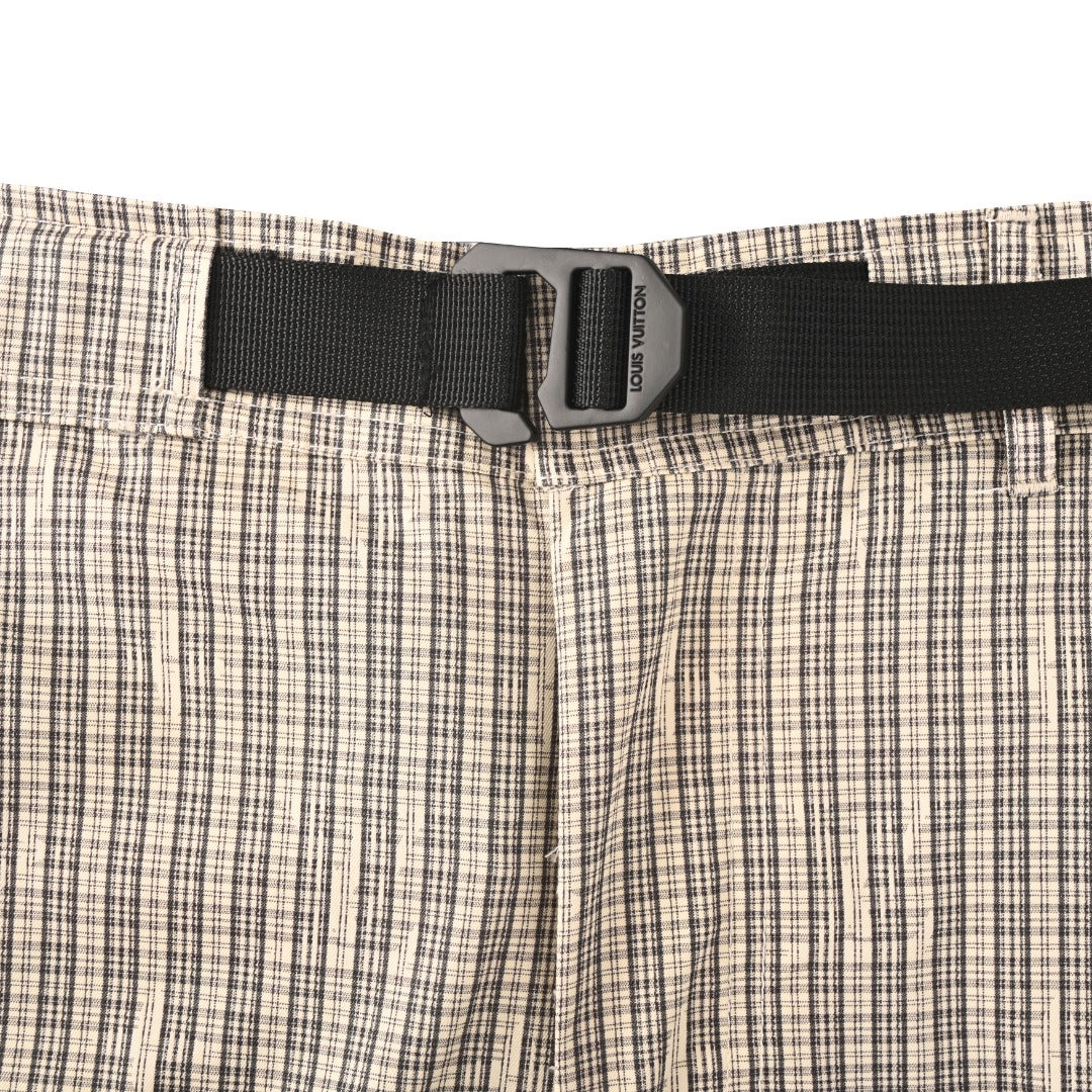 Pinstripe Convertible Cargo Trousers