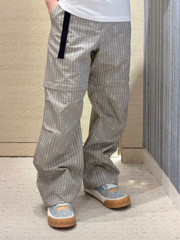 Pinstripe Convertible Cargo Trousers
