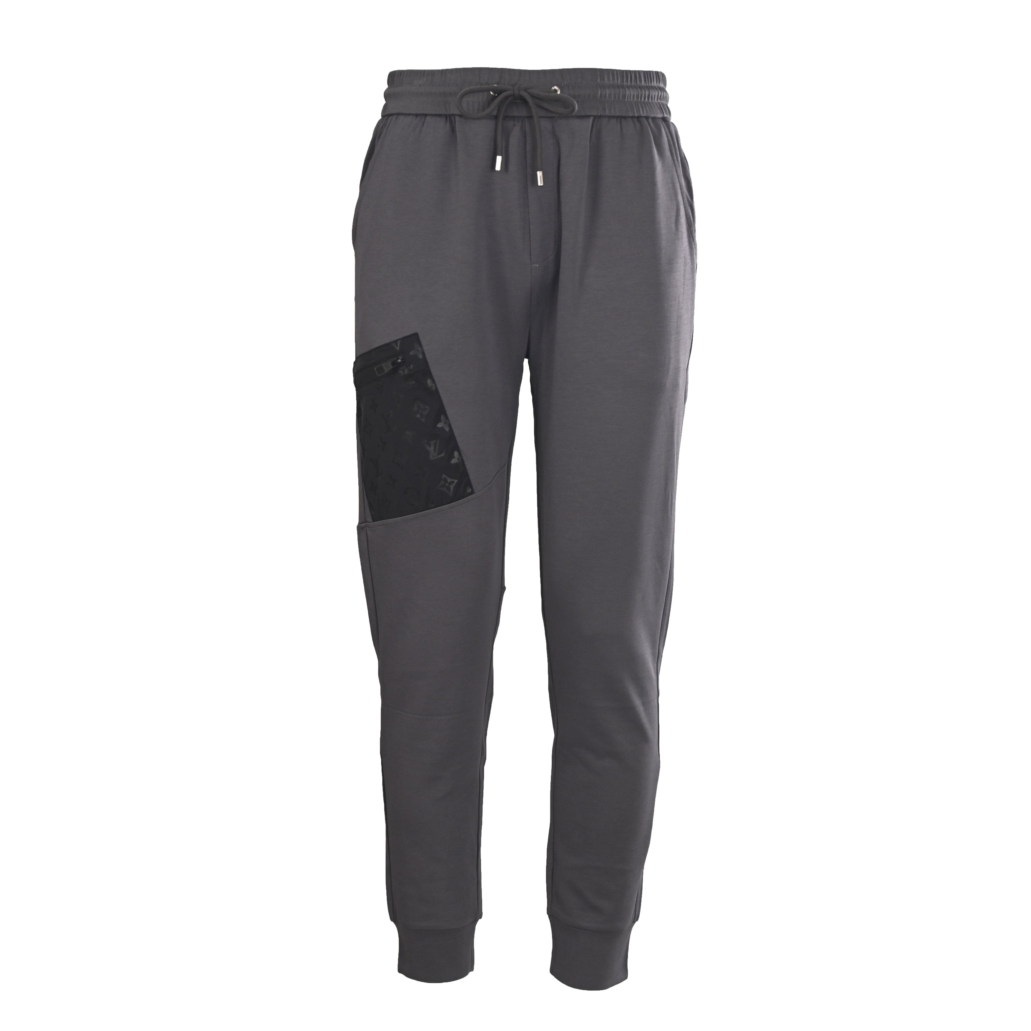 Printed Zip-Pocket Cuffed Jogger Trousers