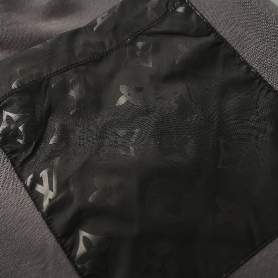 Printed Zip-Pocket Cuffed Jogger Trousers