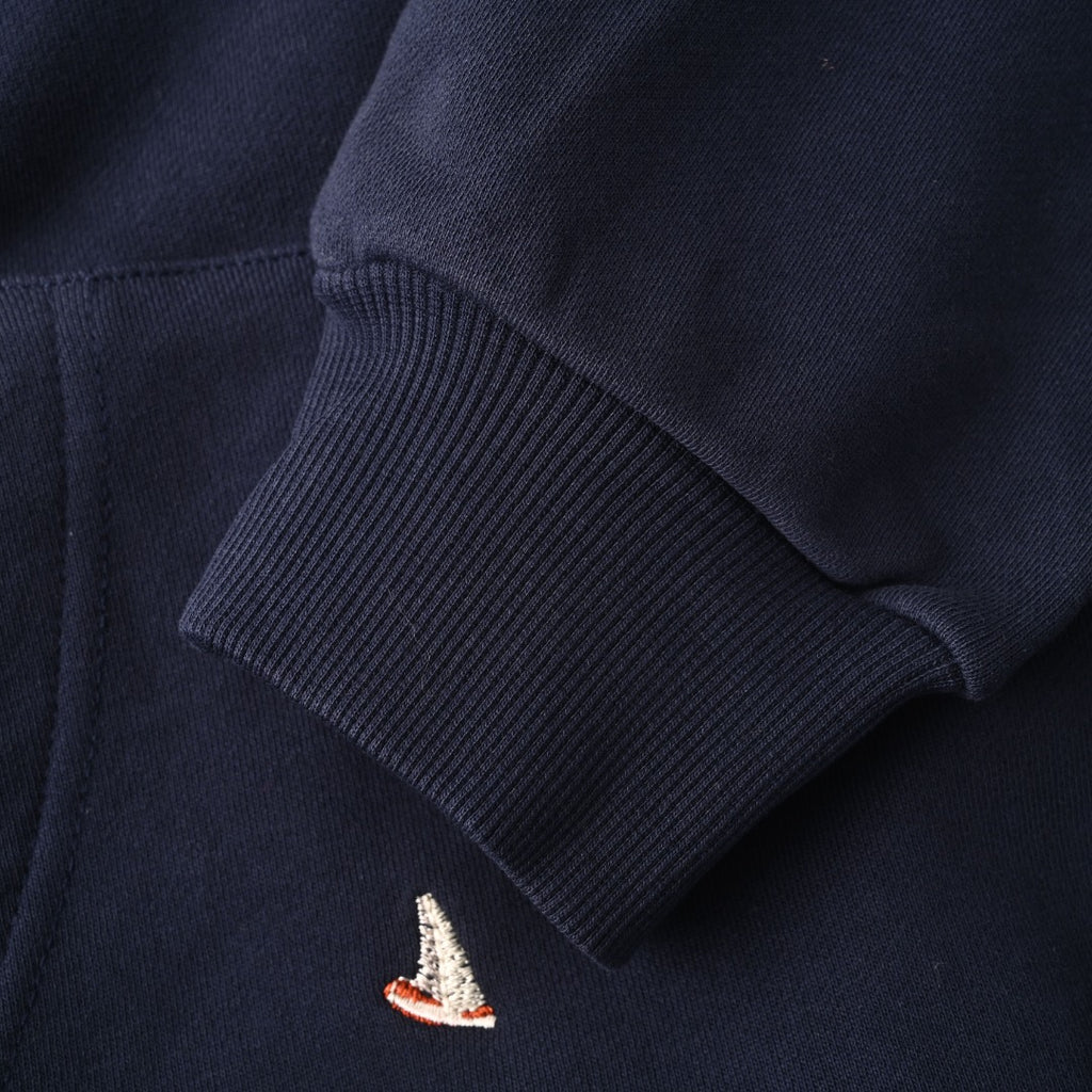 Sailboat Embroidered Pullover Hoodie