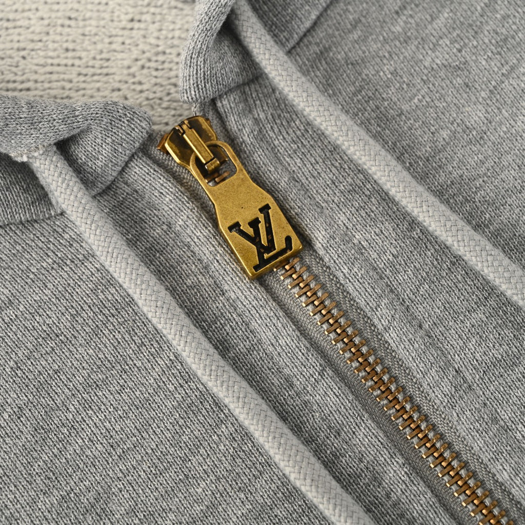 Sketch Embroidered Zip-Up Hoodie